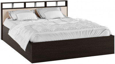 Кровать Ненси-2 венге/дуб молочный + основание ортопед 160