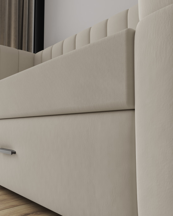 Подростковая кровать "Нега" с бортами (интерьерная), Бежевый