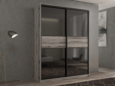 Шкаф-купе Кааппи 12 Эвок Окаменелый 140х60х230 см