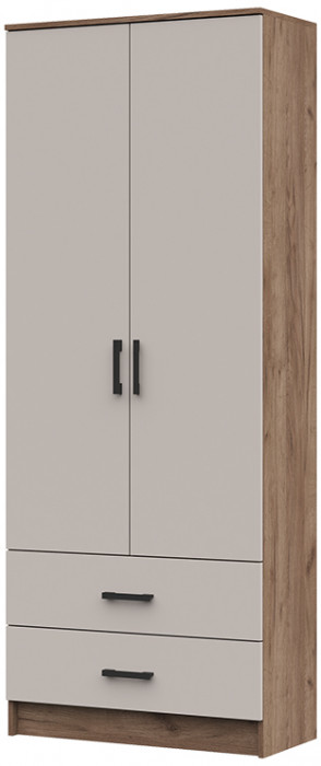 ШК-202 Машенька ЛДСП шкаф (800*2020*380) дуб крафт табачный/кашемир