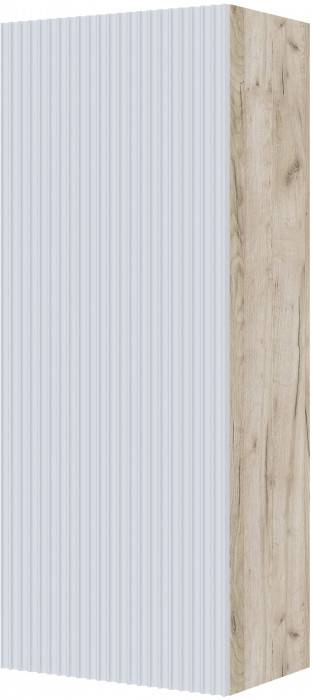 Шкаф навесной Сириния, Дуб крафт серый/Светло-серый