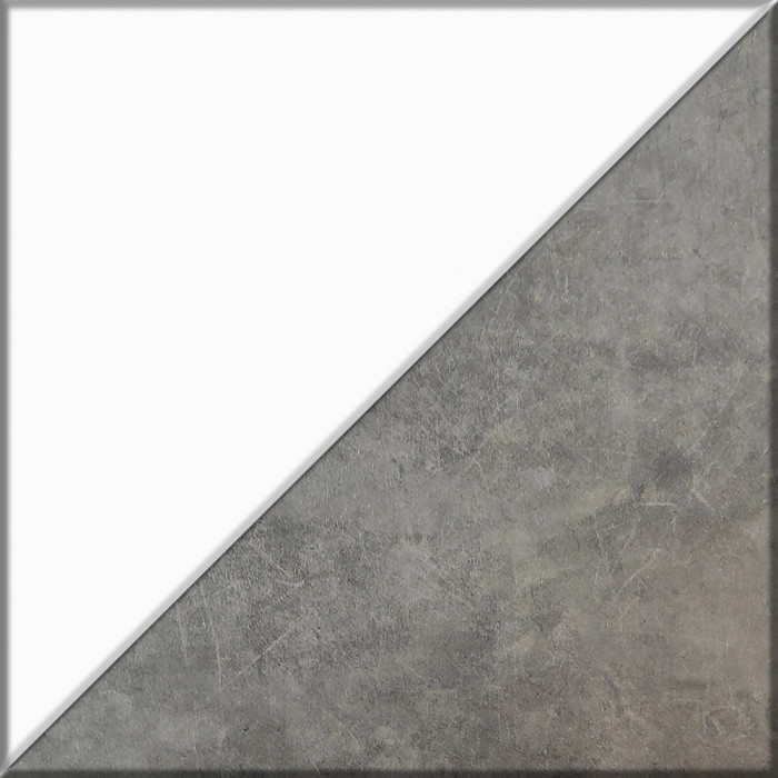 Кухня Мебель--24 ШВ800 Шкаф 80 см., корпус белый/фасад МДФ бетон лофт графит