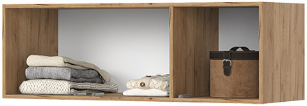 Хелен АН 03 Антресоль 1200 (1200х400х460) белый/дуб крафт золото