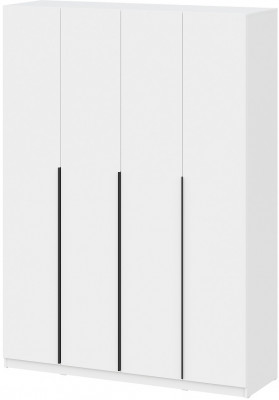 Шкаф распашной с наполнением (13 полок + 2 ящика) ШК 5 (1600), Белый