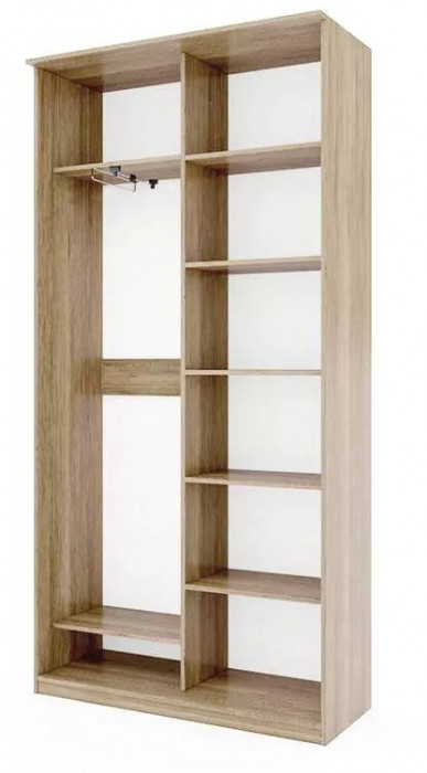 Шкаф купе Модерн 1190х450 2-х дверный 2-х секционный фотопечать №3 ясень