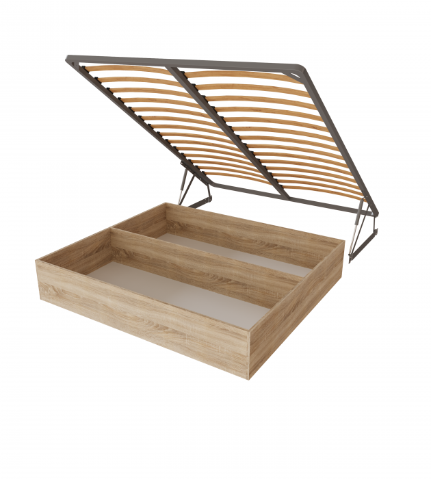 Рио Кровать интерьерная 140 серый квадрат, ПМ