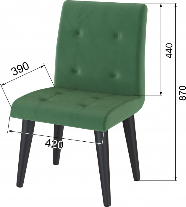 Стул Лилу изумруд