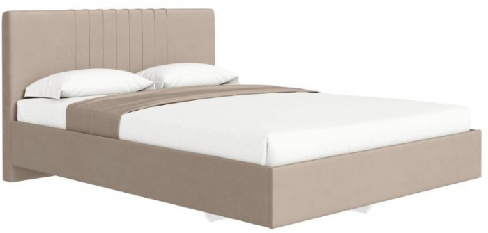 Кровать с латами Соло 140*200, Светло-бежевый