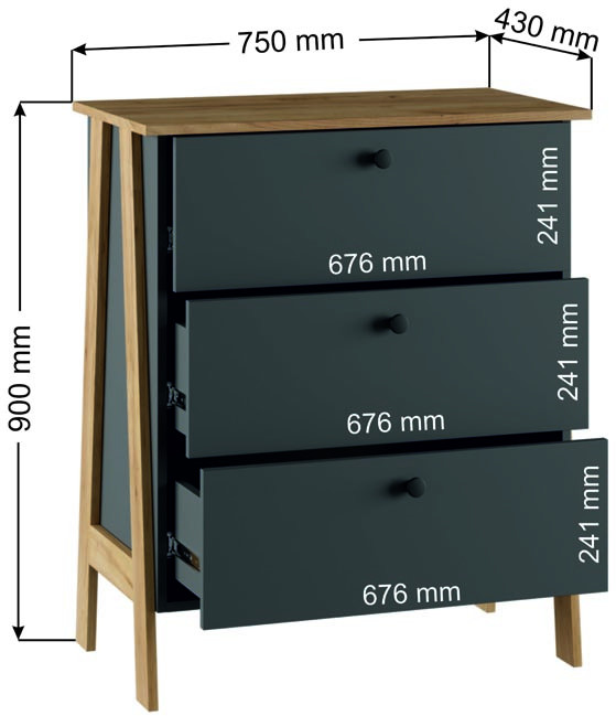 Комод Теодора, Графит
