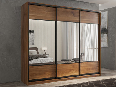 Шкаф-купе Кааппи 6 Кастелло Бренди 180х60х230 см