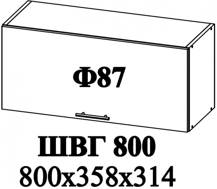 Ф-87 Катрин (ШВГ 800) МДФ циркон