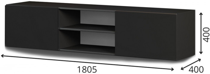 Тумба под ТВ 2Д Альда, Сосна Касцина