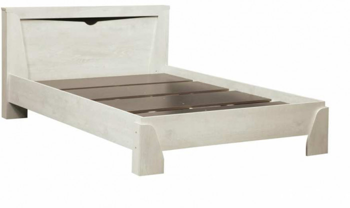 Кровать 33.08-02 с настилом Лючия 1600 Бетон пайн белый/венге