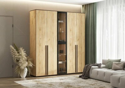 Норд Шкафы 800 + Пенал-стекло 400, Дуб крафт