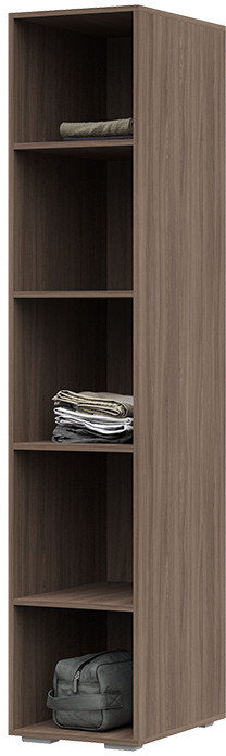 Симба пенал (400*2000*570) ясень шимо темный/кофе с молоком