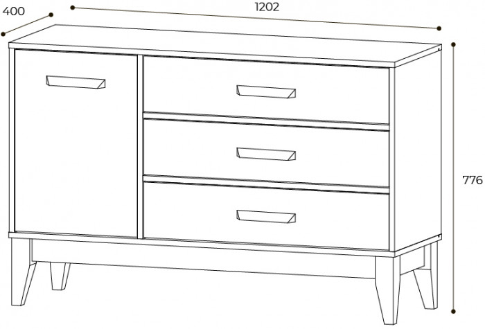 Комод КМ-12 Скандика