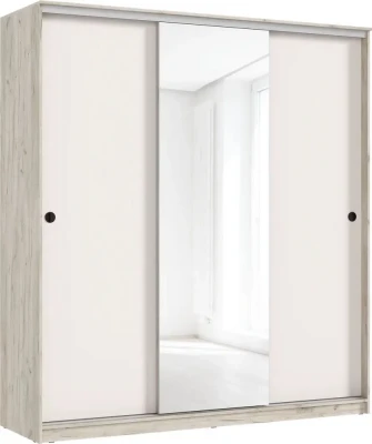 Шкаф-купе Альянс 2,0м, Крафт серый/Кашемир