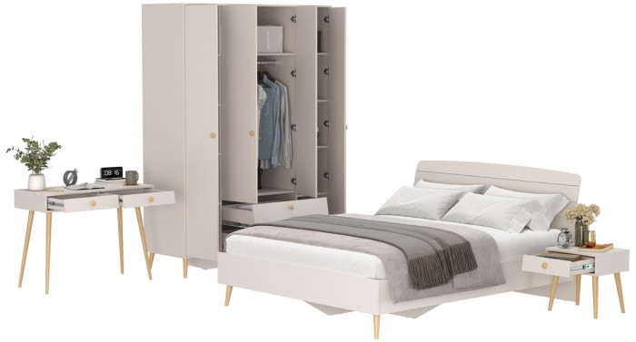 Афина Спальня 33-1600, кашемир серый