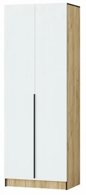 Шкаф Авангард 800, Белый древесный/Дуб крафт золотой