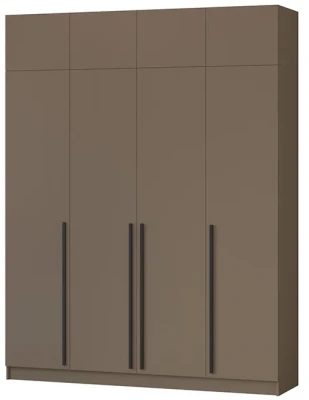 Шкаф Бастион 2000 с антресолью, Молочный шоколад