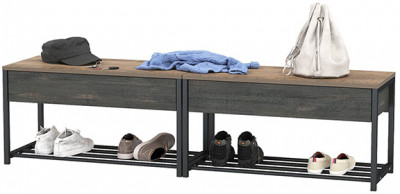 Трувор 13.241.03 Тумба для обуви + 13.241.03 Тумба для обуви, дуб гранж песочный/интра