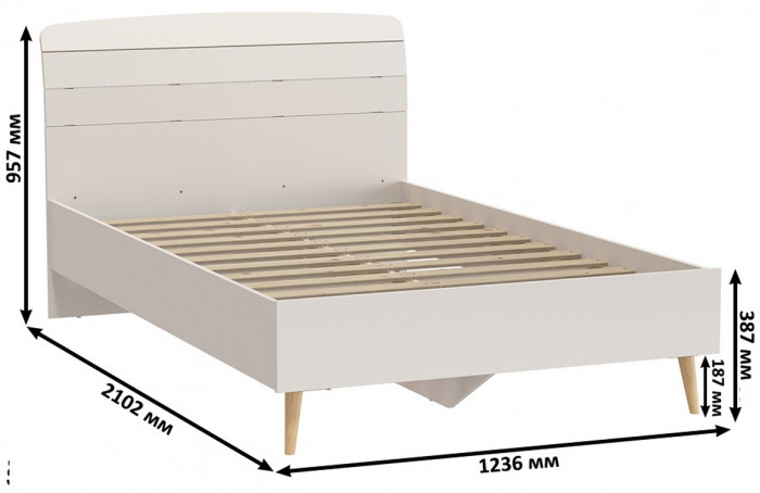 Афина Спальня 34-1200, кашемир серый