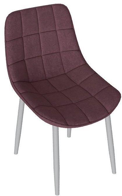 BOSTON Стул (Черный муар/Велюр V004 светло-серый)