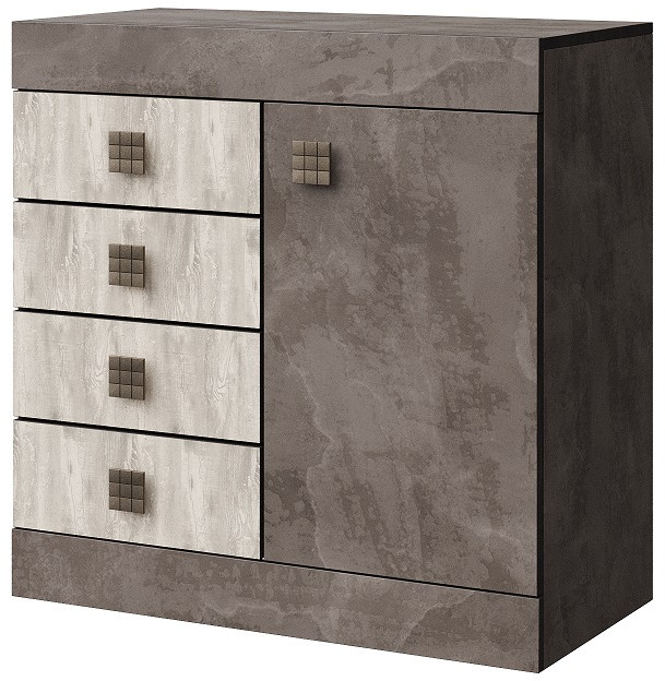 Набор мебели для спальни "Лондон" - Оникс/Бетон пайн светлый