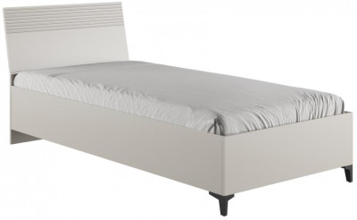 Кровать с основанием Ника (0,9м), Бежевый, Кашемир