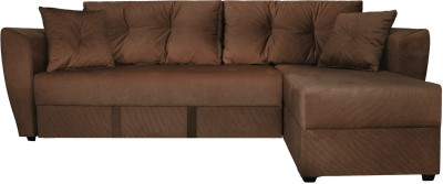 Диван УГЛОВОЙ Амстердам велюр коричневый 160 НПБ