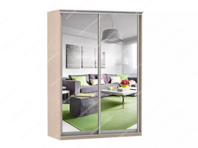 Шкаф купе Модерн 1490х600 2-х дверный 2-х секционный зеркальный ясень