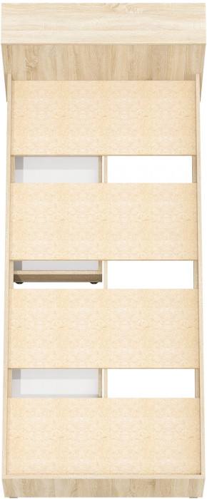 Ксения Кровать с ящиками 0900, цвет дуб сонома, ШхГхВ 96,4х221,6х72 см., сп.м. 900х2000 мм., без матраса, основание есть, универсальная сборка