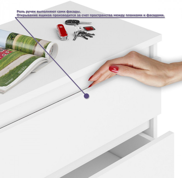 Мори компьютерный стол МС-2 + Тумба МТВ1200.1, белый