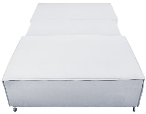 Диван-аккордеон Лофт мини 160х200, велюр серый