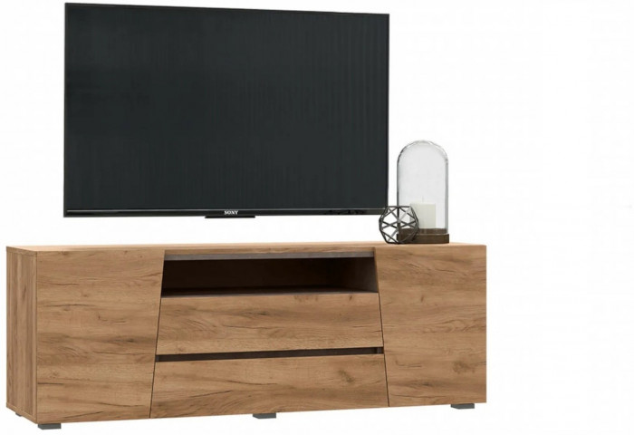 Модульная гостиная Соренто, композиция 2 (Дуб Крафт / Бетон)