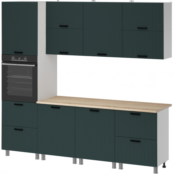 МК Аленушка 2,4м Лотос Изумруд,скоба антрацит,сонома