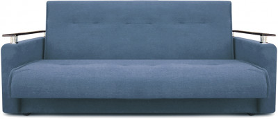 Раскладной диван-кровать, прямой, книжка, цвет серый, Милан Люкс 140