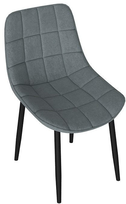 BOSTON Стул (Черный муар/Велюр V002 бургундия)