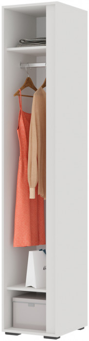 Хелен ПН 01 Пенал закрытый (0,400х2,100х0,460) белый/белый