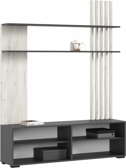 Роджина Гостиная, Крафт белый/Графит