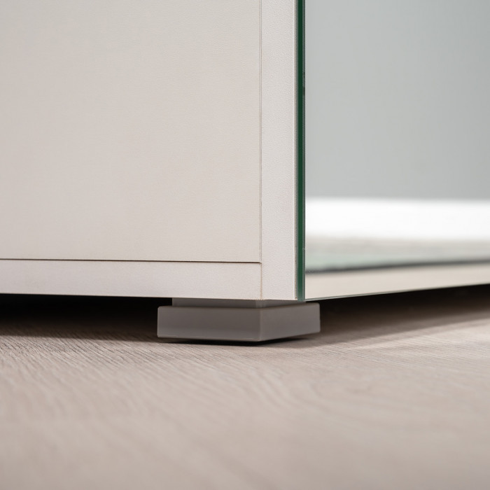 Октава Прихожая 21, белый шагрень/дуб крафт золотой/фасады МДФ белый шагрень