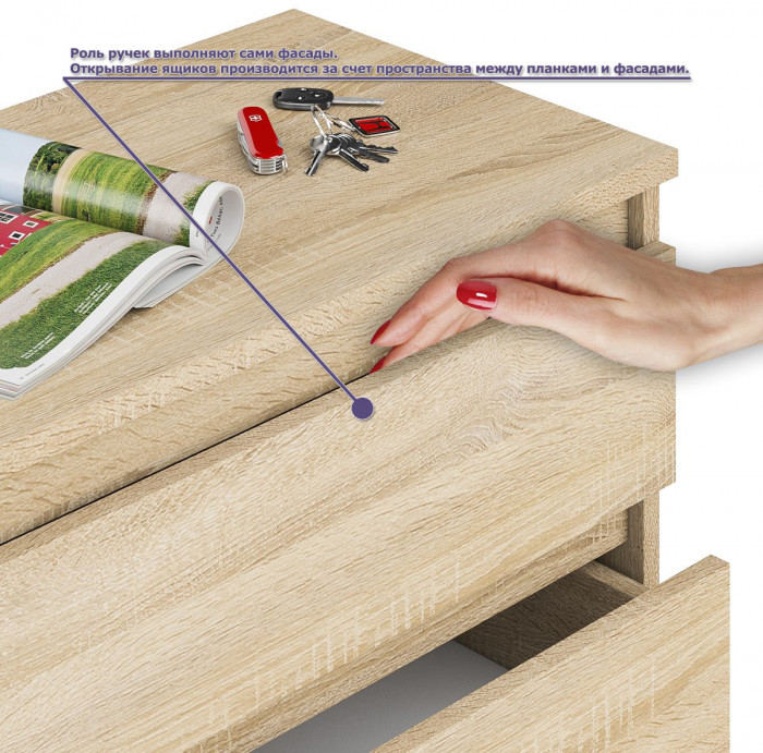 Мори Стол компьютерный МС-2 + Тумба МТВ1200.1, цвет дуб сонома, ШхГхВ 255,8х50х76,6 см., универсальная сборка