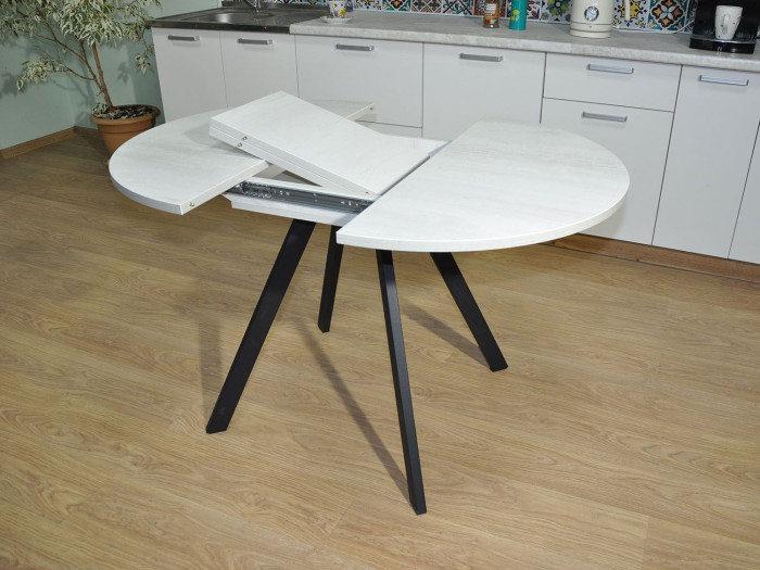 Обеденная группа Нарди / Стул Х 4 шт. / Бетон белый/черный / бид  43