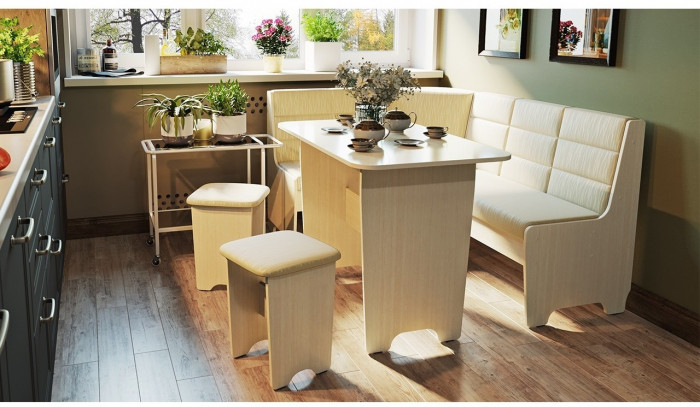 Техас Кухонный уголок Исп.2 (Дуб Сонома трюфель/Кашемир коричневый)