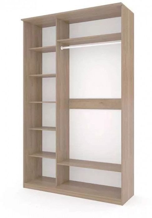 Шкаф купе Модерн 1490х600 2-х дверный 2-х секционный фотопечать №2 ясень