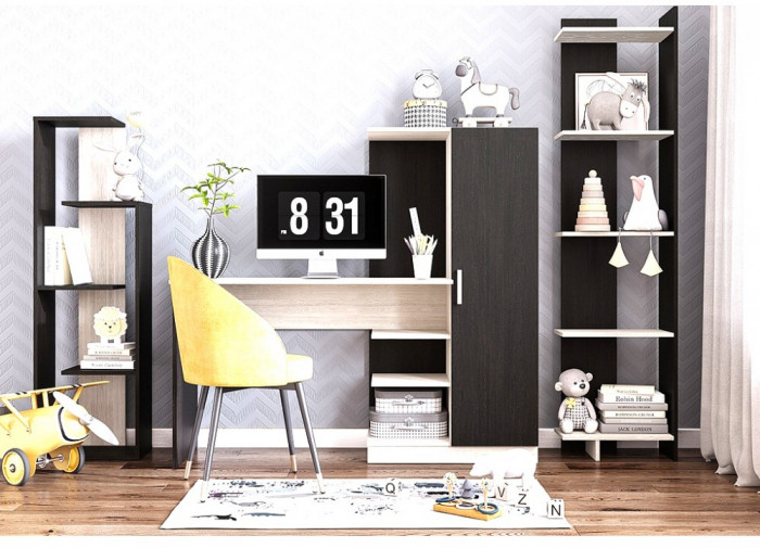 Стеллаж Бейсик 1, венге/лоредо