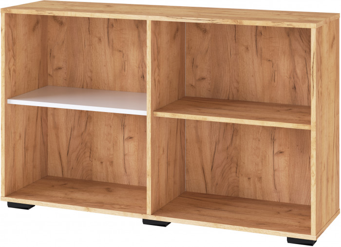 Модульный Офис Квартет-13, композиция 2, Дуб крафт золотой/Белый