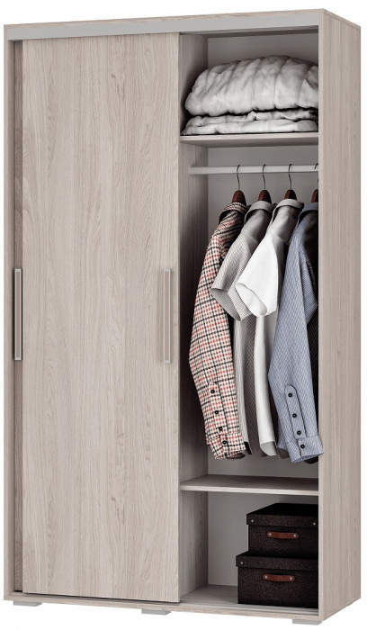 Шкаф-купе Мебелони ШКК-11, ясень белый