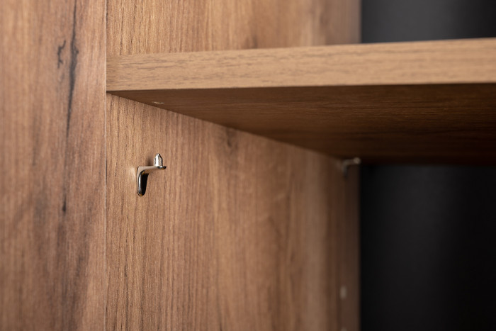 Гранд 13.226 Шкаф, цвет дуб крафт табачный, ШхГхВ 82х38,7х203,6 см., универсальная сборка