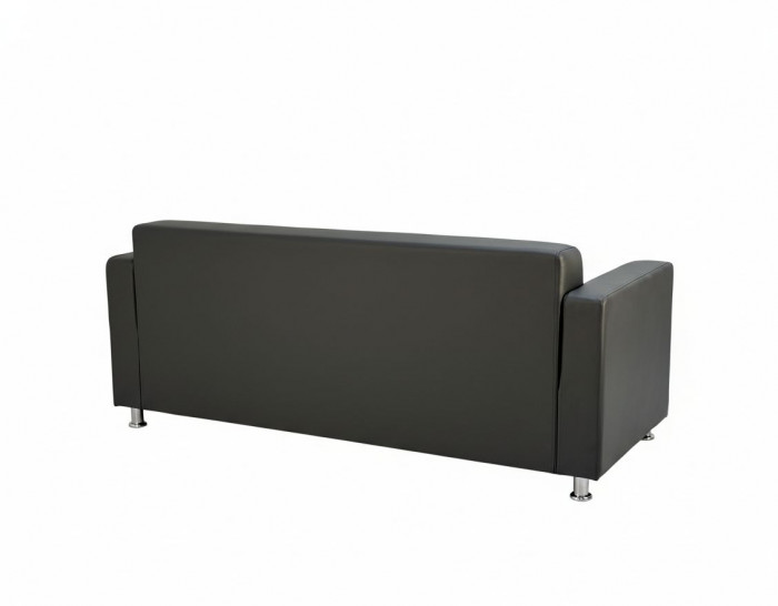 Диван прямой Томи, 200 см, экокожа, темно-серый